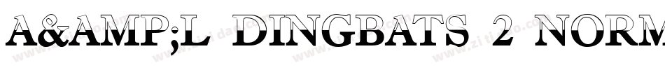 A&L Dingbats 2 Normal字体转换